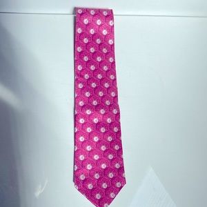 Faberge pink silk necktie